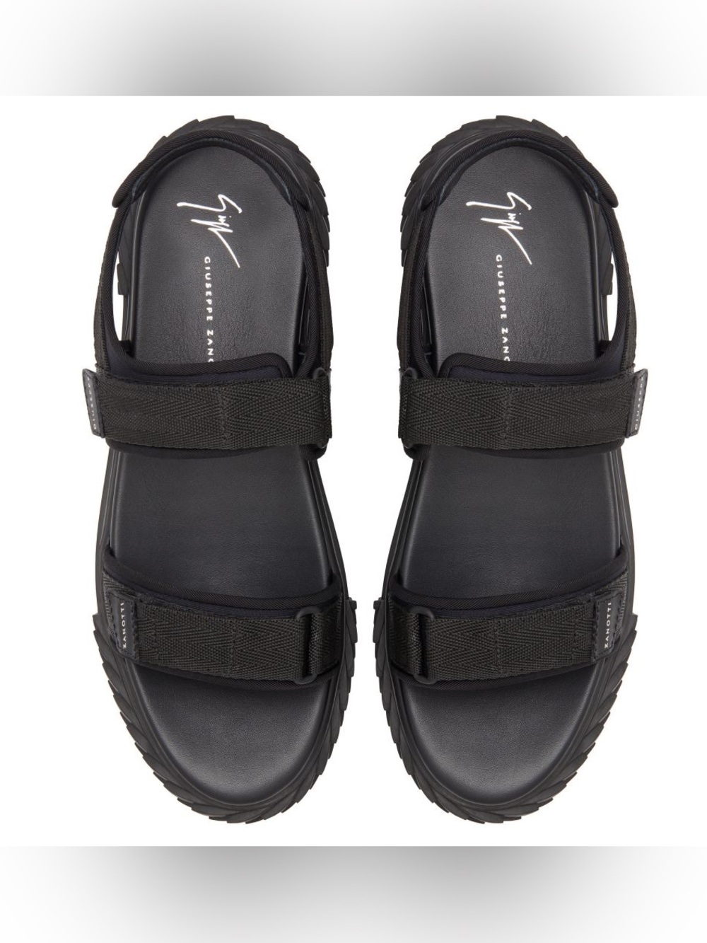 Giuseppe Zanotti black blabber gummy sandals